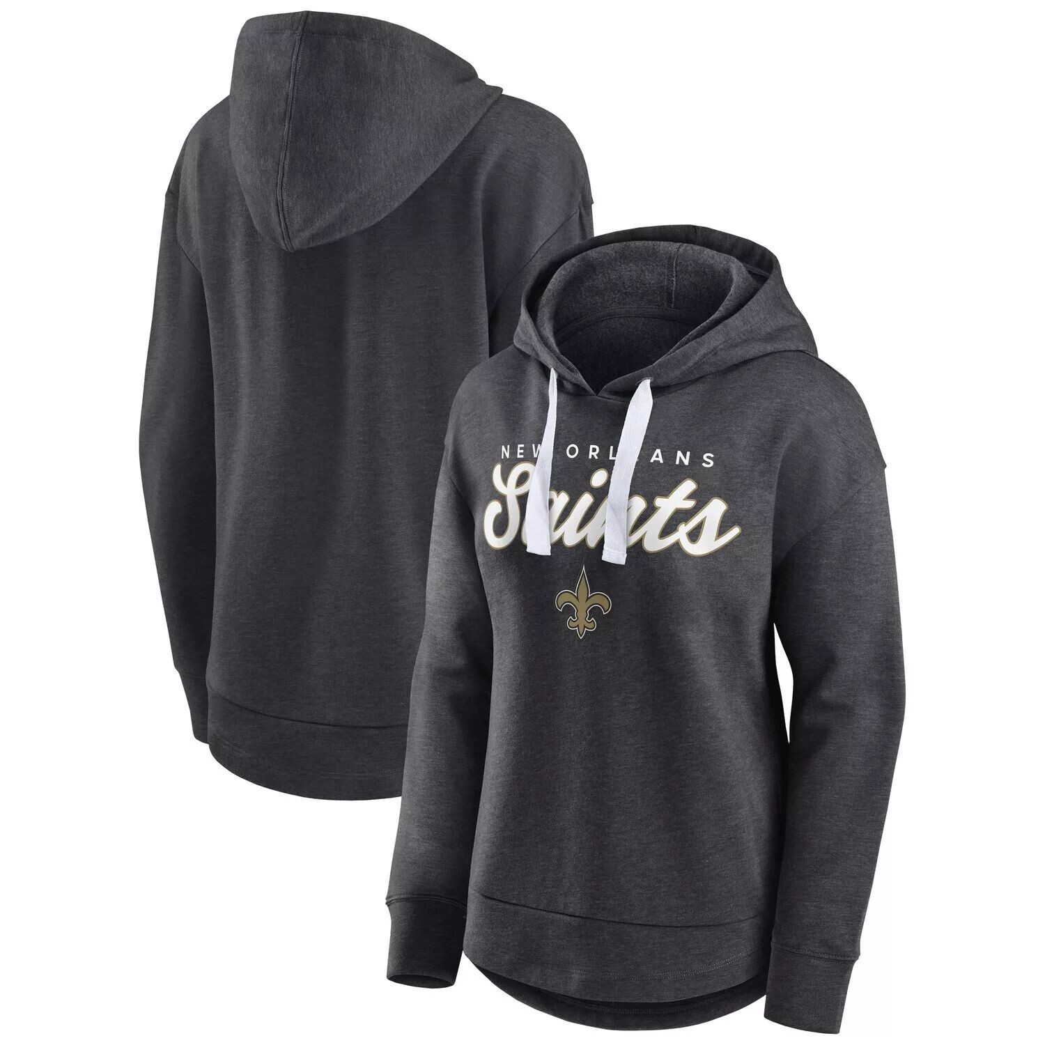 Женский пуловер с капюшоном Fanatics Branded Heather Charcoal New Orleans Saints Set To Fly Fanatics
Женский пуловер с капюшоном Fanatics Branded Heather Charcoal New Orleans Saints Set To Fly Fanatics