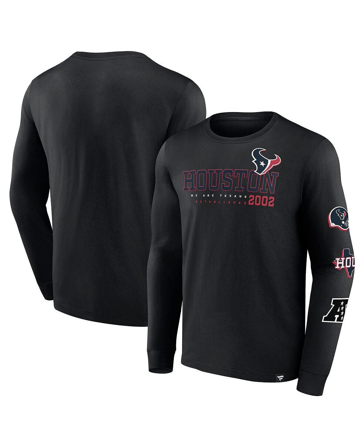 Мужская черная футболка с длинным рукавом с логотипом Houston Texans High Whip Pitcher Fanatics
Мужская черная футболка с длинным рукавом с логотипом Houston Texans High Whip Pitcher Fanatics