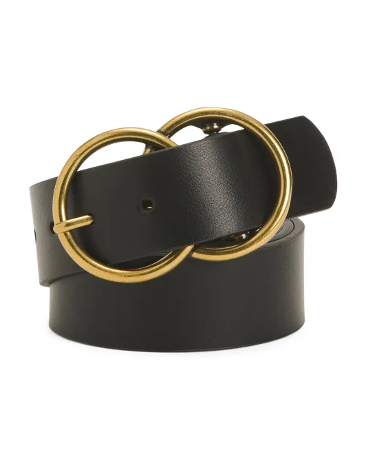 Кожаный ремень с двойной круглой пряжкой Plus Most Wanted, черный
Кожаный ремень с двойной круглой пряжкой Plus Most Wanted, черный