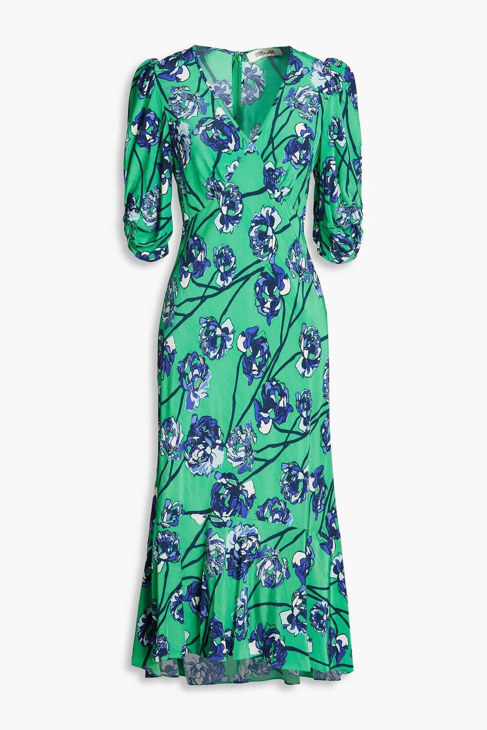Атласное платье миди Tati со сборками и цветочным принтом DIANE VON FURSTENBERG, зеленый
Атласное платье миди Tati со сборками и цветочным принтом DIANE VON FURSTENBERG, зеленый