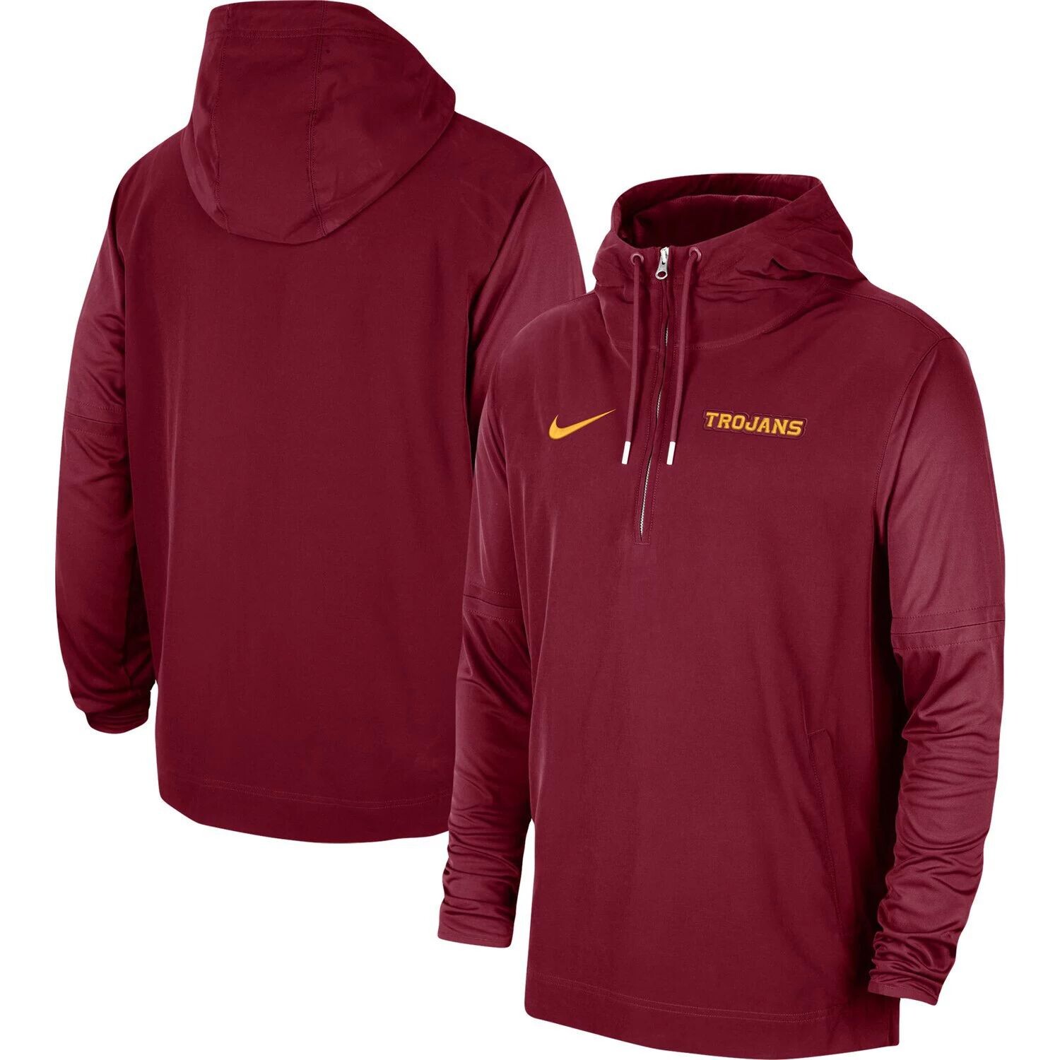 Мужская куртка Cardinal USC Trojans 2023 Coach с капюшоном и молнией до половины Nike
Мужская куртка Cardinal USC Trojans 2023 Coach с капюшоном и молнией до половины Nike