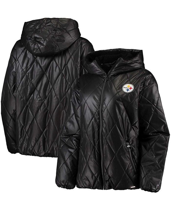 Черная женская куртка-пуховик с капюшоном и молнией во всю длину Pittsburgh Steelers Charlotte MSX by Michael Strahan, черный
Черная женская куртка-пуховик с капюшоном и молнией во всю длину Pittsburgh Steelers Charlotte MSX by Michael Strahan, черный