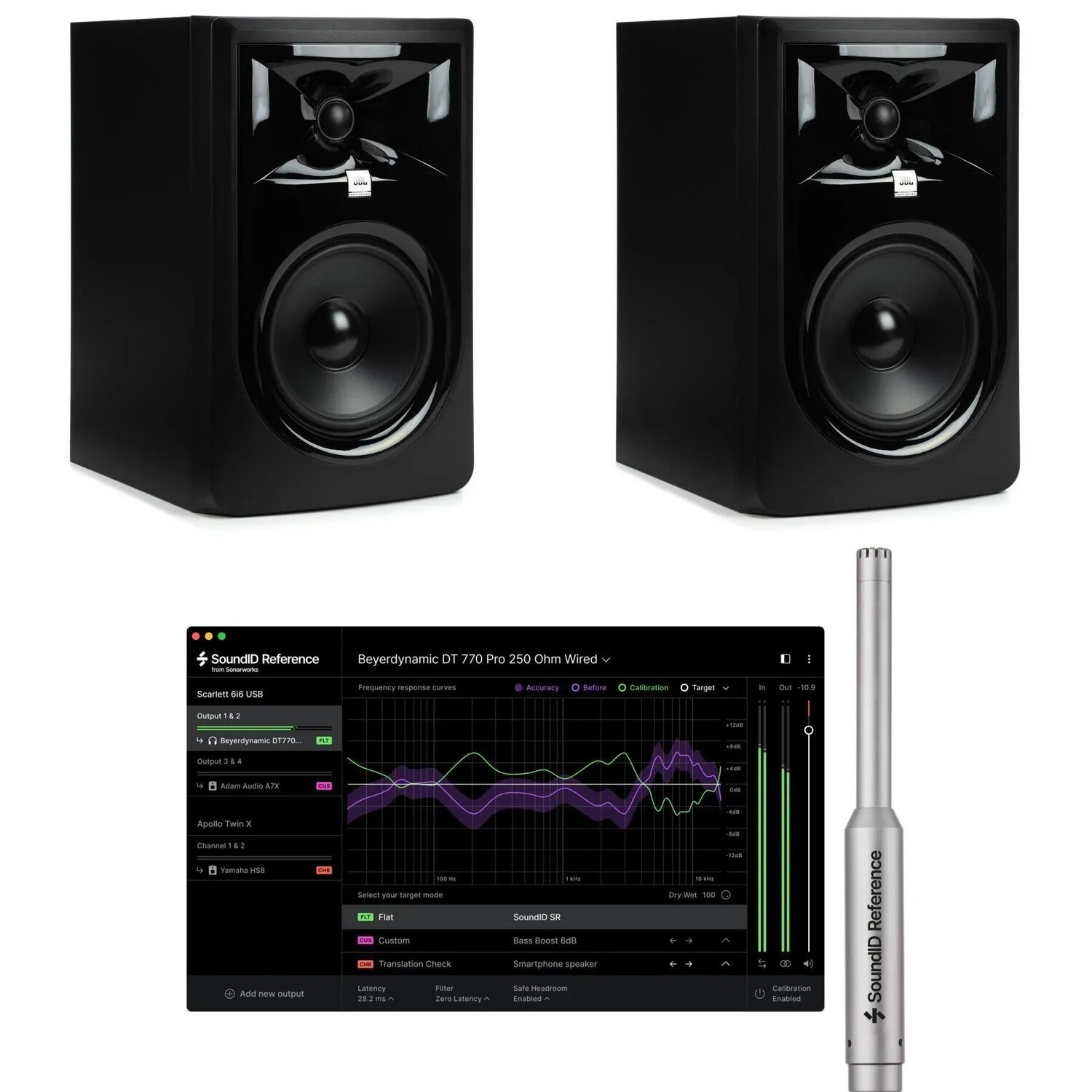 JBL 306P MkII 6,5-дюймовый активный студийный монитор и комплект программного обеспечения для калибровки
JBL 306P MkII 6,5-дюймовый активный студийный монитор и комплект программного обеспечения для калибровки