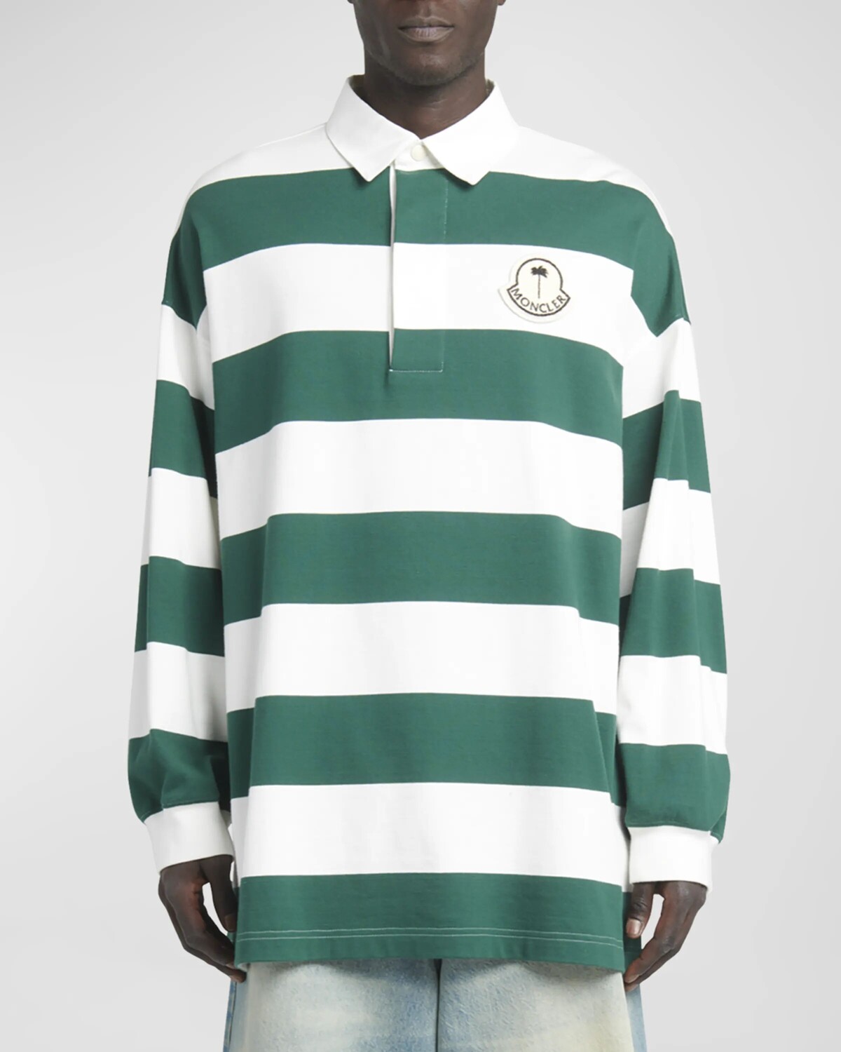 Мужская рубашка поло Moncler x Palm Angels в полоску Moncler Genius, цвет Bright Green
Мужская рубашка поло Moncler x Palm Angels в полоску Moncler Genius, цвет Bright Green