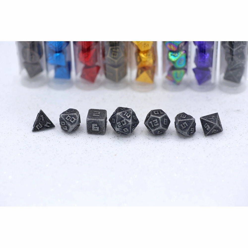 Аксессуары Hymgho Premium Gaming 10mm Metal Polyhedral Dice Set: Ancient Silver (7)
Аксессуары Hymgho Premium Gaming 10mm Metal Polyhedral Dice Set: Ancient Silver (7)