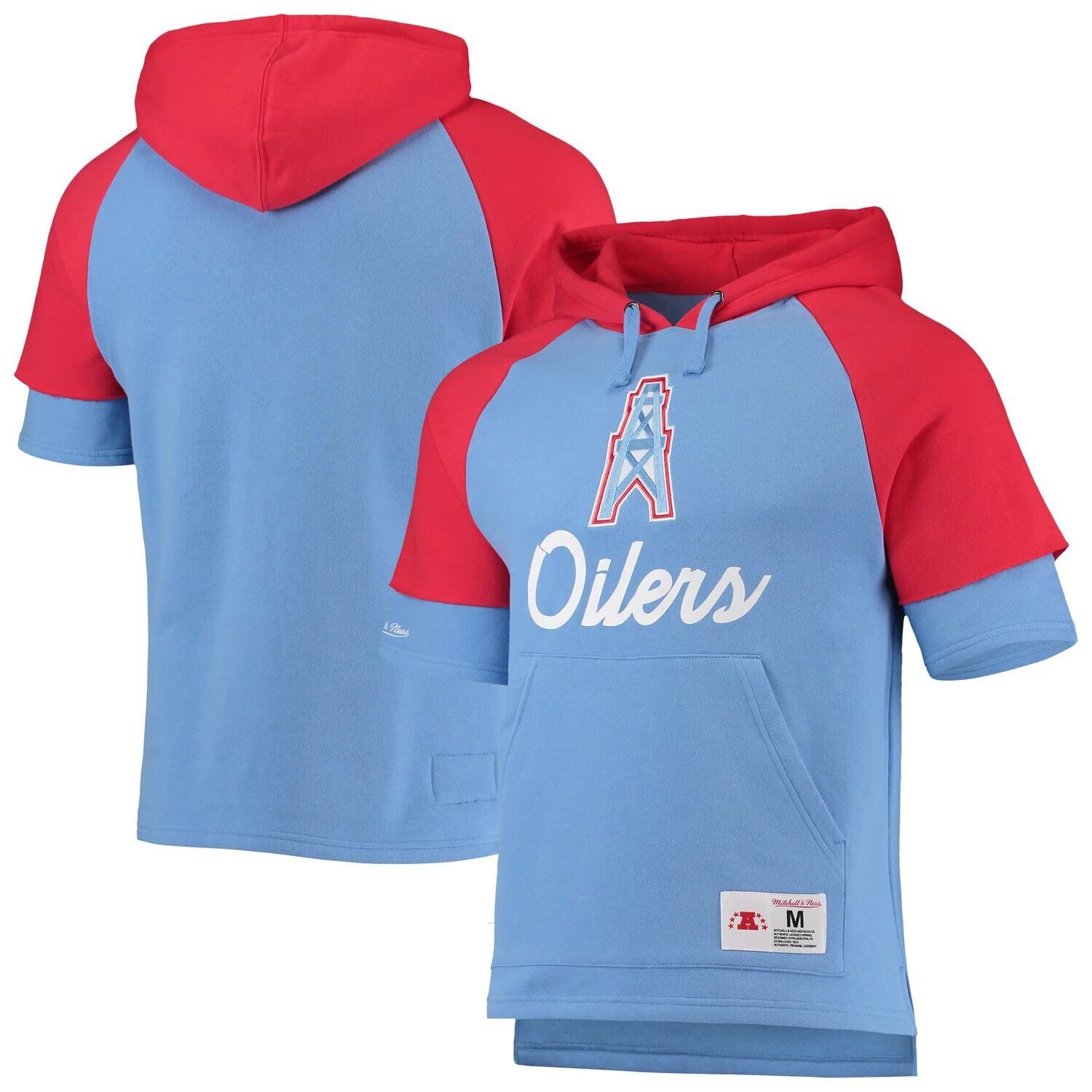 Мужской светло-синий пуловер с капюшоном Mitchell & Ness Houston Oilers Gridiron Classics Home Advantage реглан с короткими рукавами
Мужской светло-синий пуловер с капюшоном Mitchell & Ness Houston Oilers Gridiron Classics Home Advantage реглан с короткими рукавами