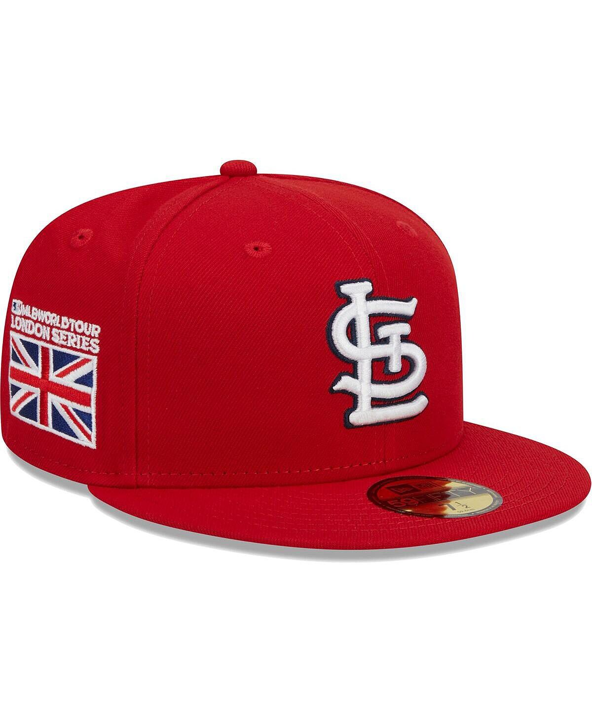 Мужская красная шляпа с флагом St. Louis Cardinals 2023 MLB World Tour: London Series 59FIFTY New Era
Мужская красная шляпа с флагом St. Louis Cardinals 2023 MLB World Tour: London Series 59FIFTY New Era