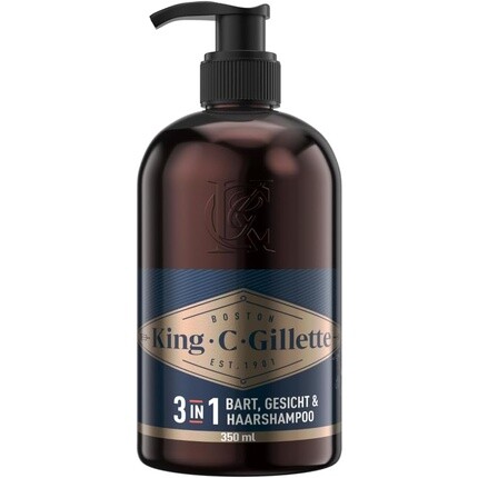 King C. Beard Care Шампунь для бороды для мужчин 350 мл с кокосовой водой, аргановым маслом и маслом авокадо, Gillette
King C. Beard Care Шампунь для бороды для мужчин 350 мл с кокосовой водой, аргановым маслом и маслом авокадо, Gillette