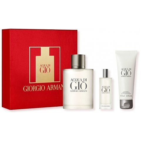 Набор туалетная вода 100мл + туалетная вода 15мл + гель для душа 75мл GIORGIO ARMANI ACQUA DI GIO
Набор туалетная вода 100мл + туалетная вода 15мл + гель для душа 75мл GIORGIO ARMANI ACQUA DI GIO