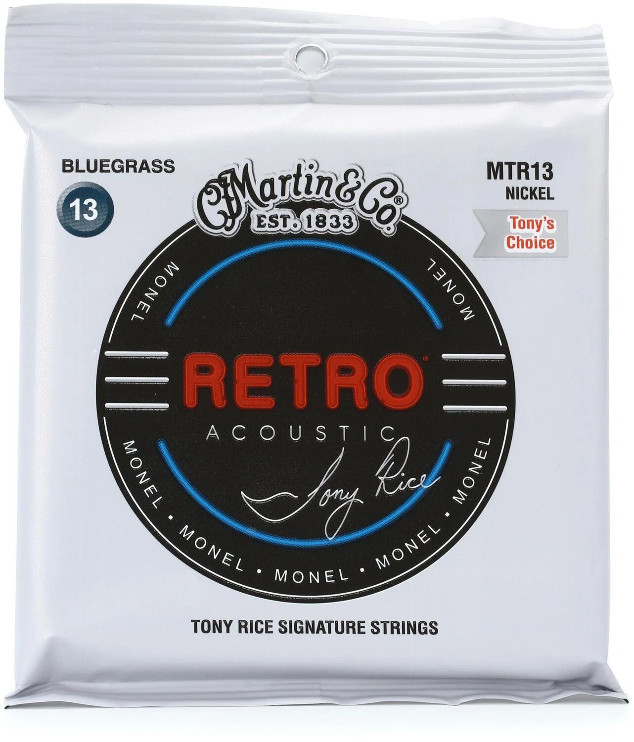 Струны для акустической гитары Martin MTR13 Tony Rice Retro — .013-.056 Bluegrass
Струны для акустической гитары Martin MTR13 Tony Rice Retro — .013-.056 Bluegrass