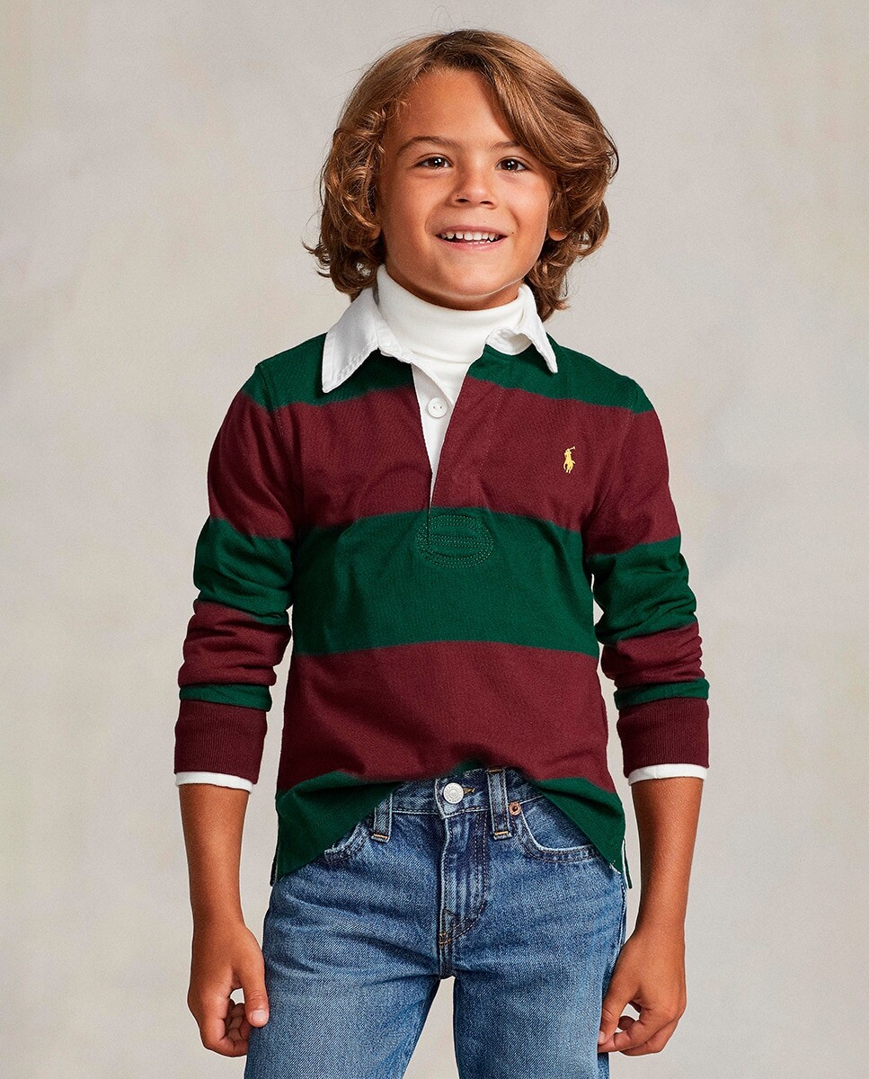 Футболка для регби для мальчиков из 100% полосатого хлопка. Polo Ralph Lauren, разноцветные
Футболка для регби для мальчиков из 100% полосатого хлопка. Polo Ralph Lauren, разноцветные