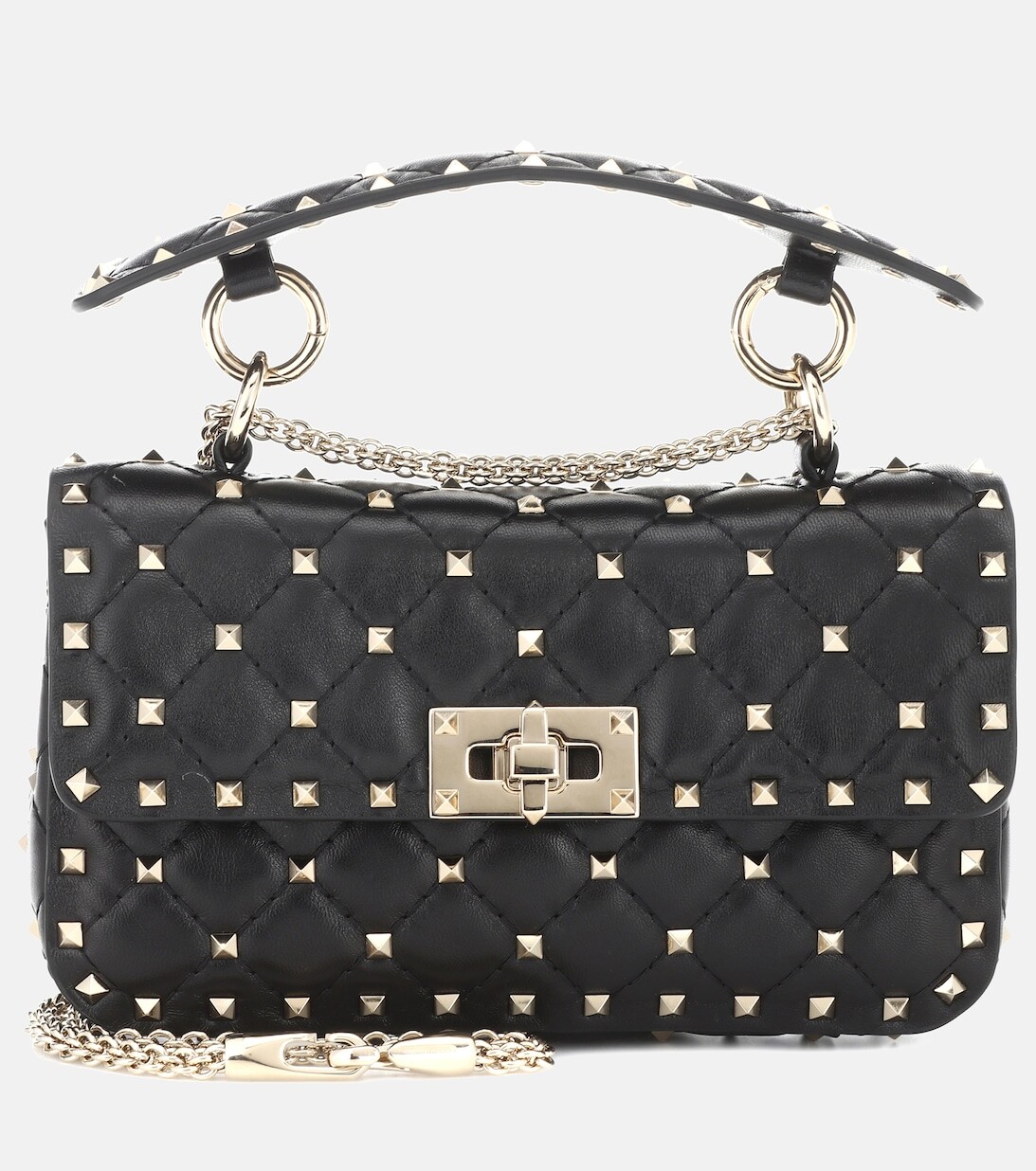 Valentino Garavani Rockstud Spike Маленькая кожаная сумка через плечо Valentino Garavani, черный
Valentino Garavani Rockstud Spike Маленькая кожаная сумка через плечо Valentino Garavani, черный