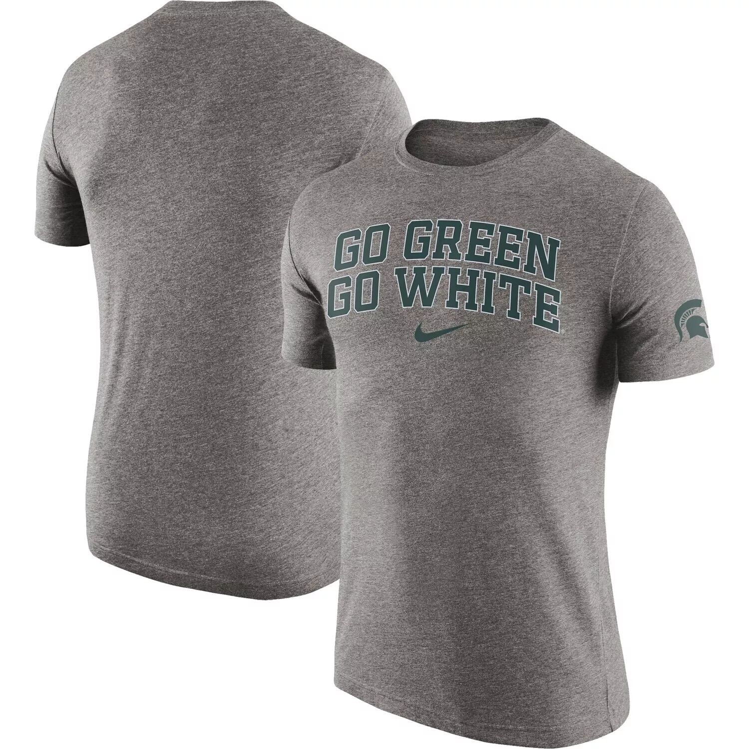 Мужская серая футболка Michigan State Spartans 2-Hit Tri-Blend Performance Nike, Серый
Мужская серая футболка Michigan State Spartans 2-Hit Tri-Blend Performance Nike, Серый