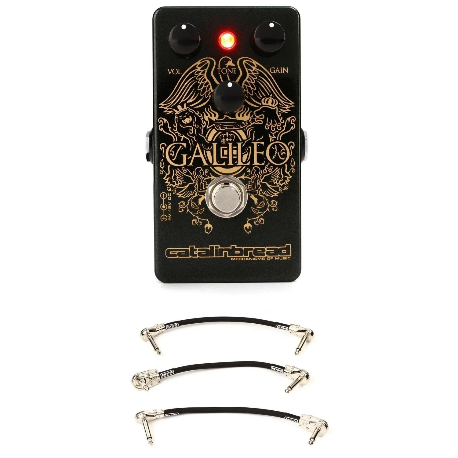 Педаль овердрайва Catalinbread Galileo Treble Boost с 3 соединительными кабелями
Педаль овердрайва Catalinbread Galileo Treble Boost с 3 соединительными кабелями