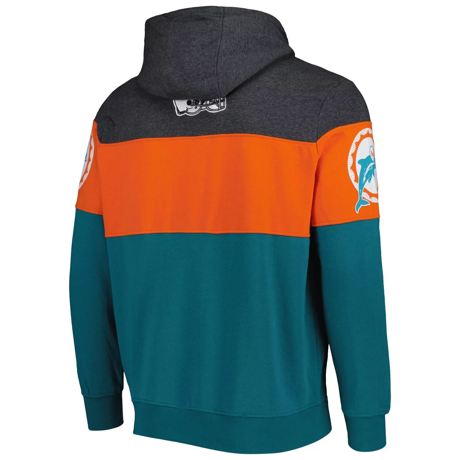 Мужской пуловер с капюшоном цвета морской волны/вереска Miami Dolphins Extreme Vintage Logos Starter
Мужской пуловер с капюшоном цвета морской волны/вереска Miami Dolphins Extreme Vintage Logos Starter