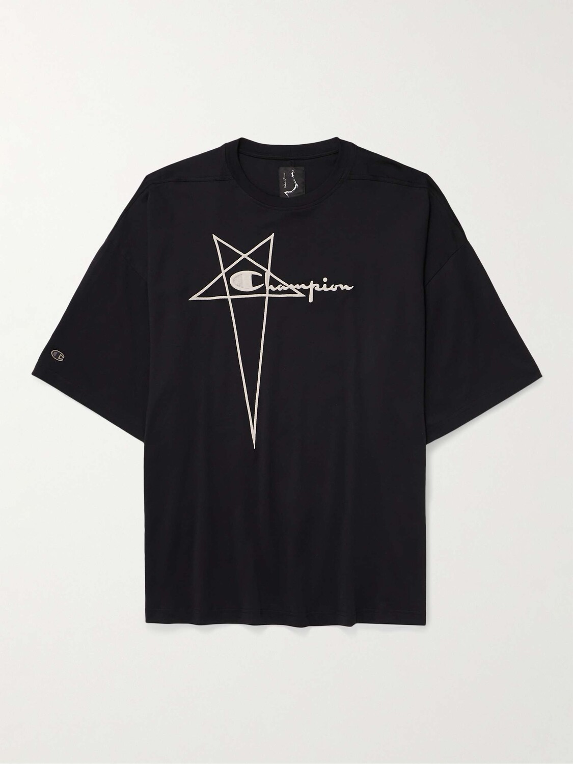 Футболка Champion Tommy Oversized из органического хлопкового джерси с вышивкой RICK OWENS, черный
Футболка Champion Tommy Oversized из органического хлопкового джерси с вышивкой RICK OWENS, черный