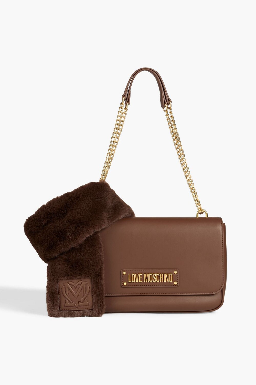 Сумка на плечо из искусственной кожи с отделкой из искусственного меха LOVE MOSCHINO, коричневый
Сумка на плечо из искусственной кожи с отделкой из искусственного меха LOVE MOSCHINO, коричневый