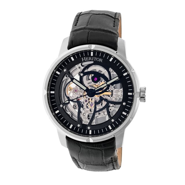 Автоматические часы Heritor Ryder скелетон с кожаным ремешком Heritor Automatic, черный
Автоматические часы Heritor Ryder скелетон с кожаным ремешком Heritor Automatic, черный