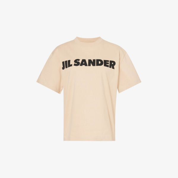 Футболка свободного кроя из хлопкового джерси с логотипом Jil Sander, цвет dark sand
Футболка свободного кроя из хлопкового джерси с логотипом Jil Sander, цвет dark sand