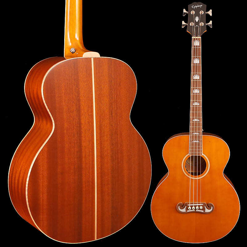 Epiphone El Capitan J-200 Studio Acoustic-Electric Bass, Vintage Natural 5lbs 14.2oz
Epiphone El Capitan J-200 Studio Acoustic-Electric Bass, Vintage Natural 5lbs 14.2oz