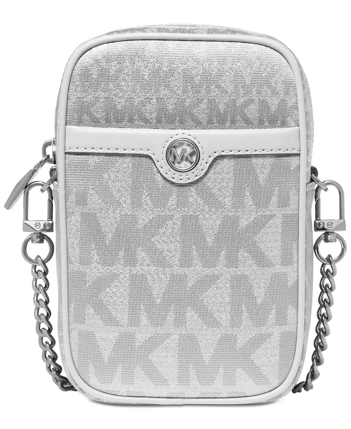 Фирменная сумка через плечо blaire small north south chain camera Michael Kors, серебряный
Фирменная сумка через плечо blaire small north south chain camera Michael Kors, серебряный