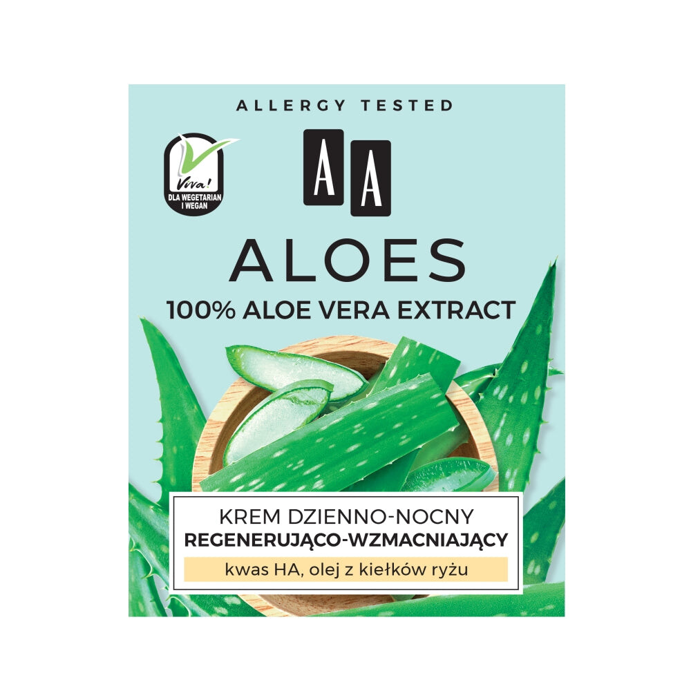 AA Aloe 100% Aloe Vera Extract регенерирующий и укрепляющий дневной и ночной крем 50мл
AA Aloe 100% Aloe Vera Extract регенерирующий и укрепляющий дневной и ночной крем 50мл