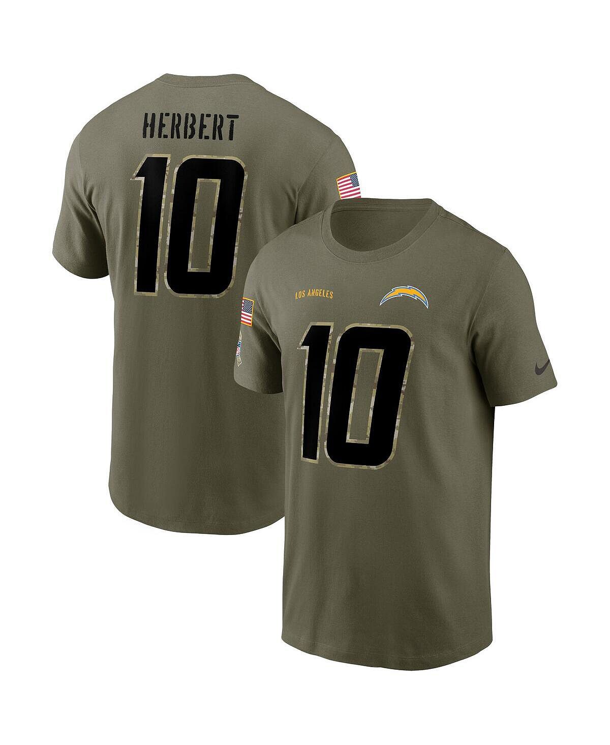 Мужская футболка justin herbert olive los angeles chargers 2022 salute to service name and number Nike
Мужская футболка justin herbert olive los angeles chargers 2022 salute to service name and number Nike