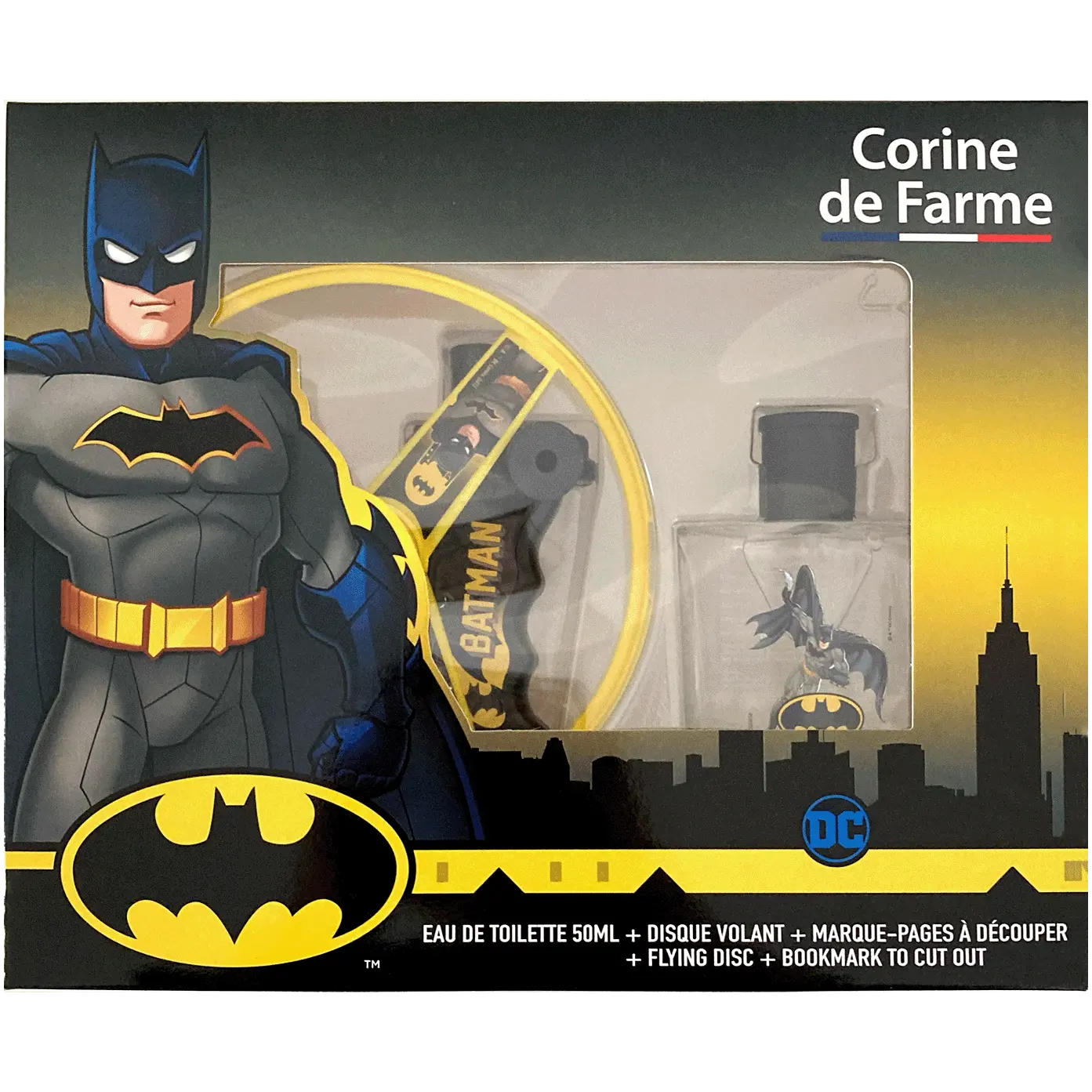 Corine De Farme набор: туалетная вода, 50 мл + летающий диск, 1 шт. + вкладка с вырезом, 1 шт.
Corine De Farme набор: туалетная вода, 50 мл + летающий диск, 1 шт. + вкладка с вырезом, 1 шт.