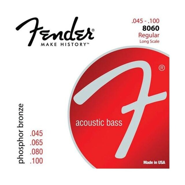 Струны Fender 8060 Acoustic Electric Bass Strings Фосфорная бронза (калибр 45-100)
Струны Fender 8060 Acoustic Electric Bass Strings Фосфорная бронза (калибр 45-100)