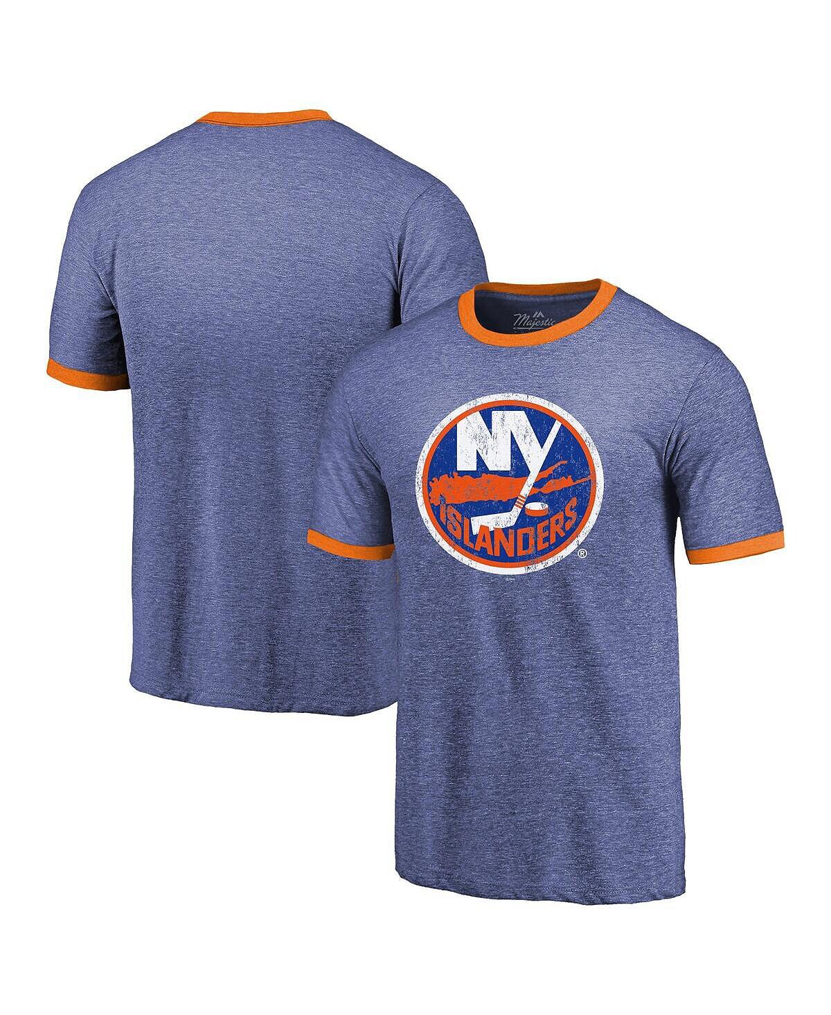 Мужская футболка с контрастной отделкой tri-blend из меланжевой ткани royal new york islanders ringer Majestic, мульти
Мужская футболка с контрастной отделкой tri-blend из меланжевой ткани royal new york islanders ringer Majestic, мульти