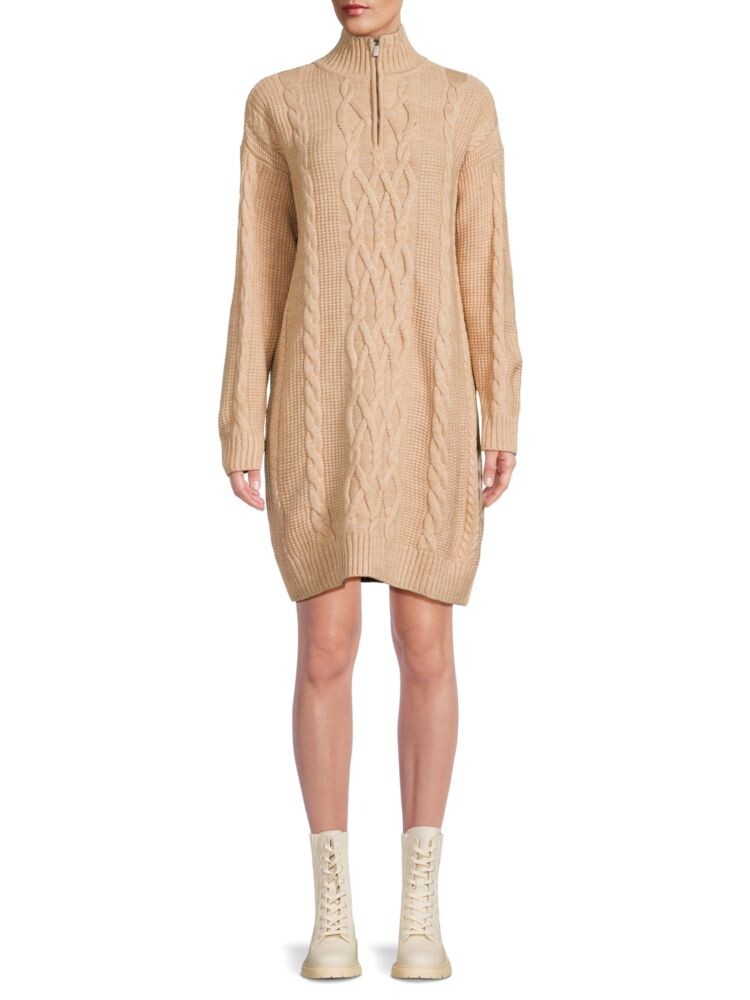 Платье-свитер косой вязки с полумолнией до половины Calvin Klein, цвет Wheat Heather
Платье-свитер косой вязки с полумолнией до половины Calvin Klein, цвет Wheat Heather