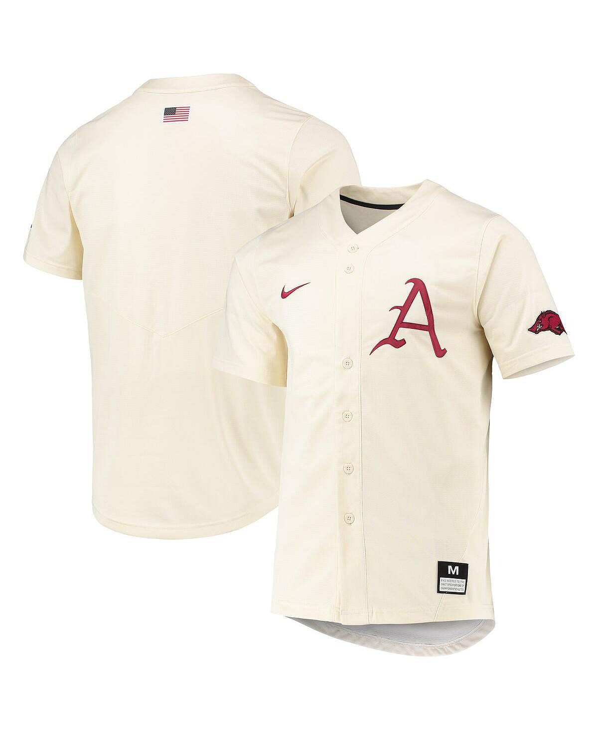 Мужское бейсбольное джерси natural arkansas razorbacks replica Nike, Белый
Мужское бейсбольное джерси natural arkansas razorbacks replica Nike, Белый