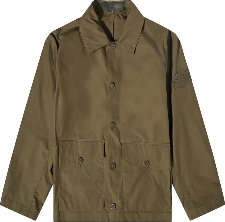 Рубашка Stone Island Giubbotto Ghost Work Shirt Jacket 'Military Green', зеленый
Рубашка Stone Island Giubbotto Ghost Work Shirt Jacket 'Military Green', зеленый
