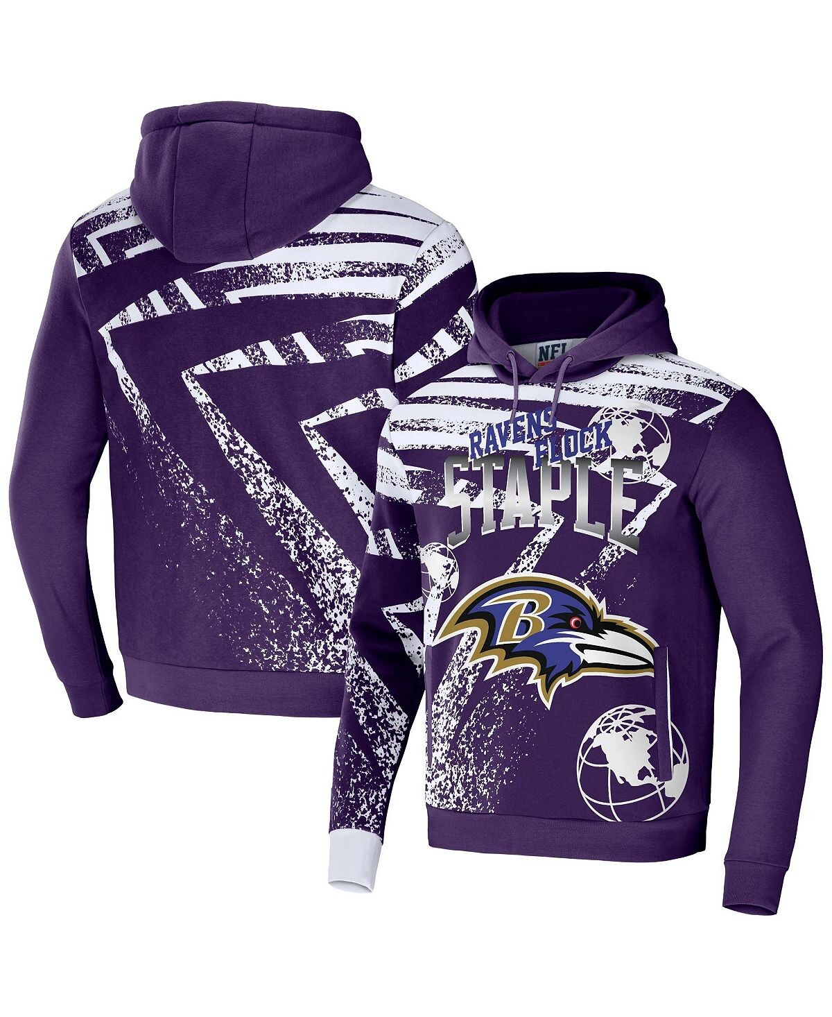 Мужская толстовка с капюшоном nfl x staple purple baltimore ravens team slogan с принтом по всей поверхности NFL Properties, фиолетовый
Мужская толстовка с капюшоном nfl x staple purple baltimore ravens team slogan с принтом по всей поверхности NFL Properties, фиолетовый