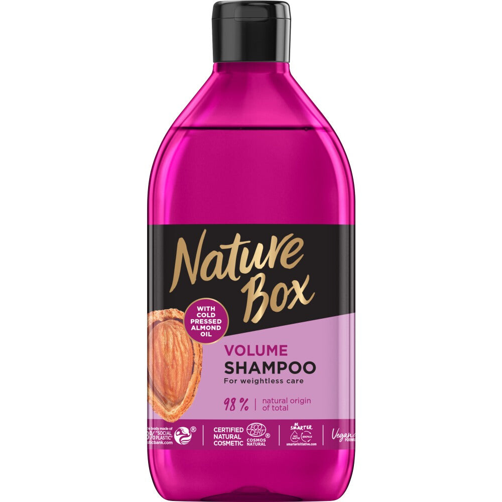 Nature Box Шампунь для придания объема волосам с миндальным маслом Almond Oil 385мл
Nature Box Шампунь для придания объема волосам с миндальным маслом Almond Oil 385мл
