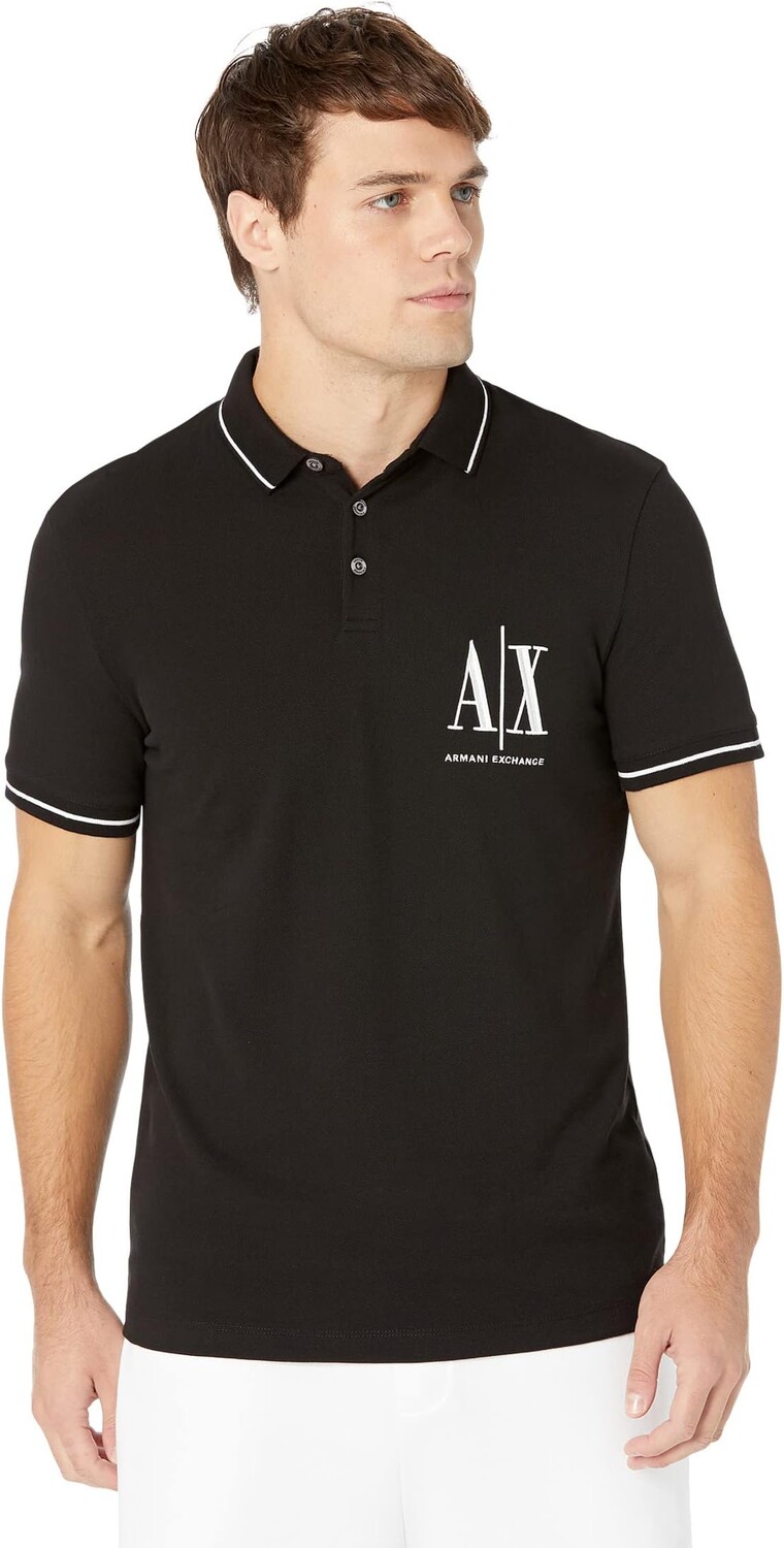Рубашка-поло Pique Polo with Embroidered AX Logo Armani Exchange, черный
Рубашка-поло Pique Polo with Embroidered AX Logo Armani Exchange, черный
