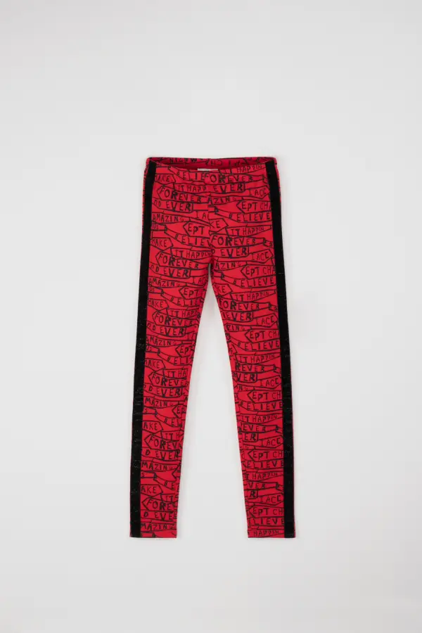 Длинные леггинсы Coccodrillo черный с надписью 
Длинные леггинсы Coccodrillo черный с надписью