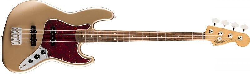 Fender Jazz Bass Vintera 60-х с грифом Pau Ferro в цвете Firemist Gold Посмотреть в магазине Цена продажи Jazz Bass Vintera 60's
Fender Jazz Bass Vintera 60-х с грифом Pau Ferro в цвете Firemist Gold Посмотреть в магазине Цена продажи Jazz Bass Vintera 60's