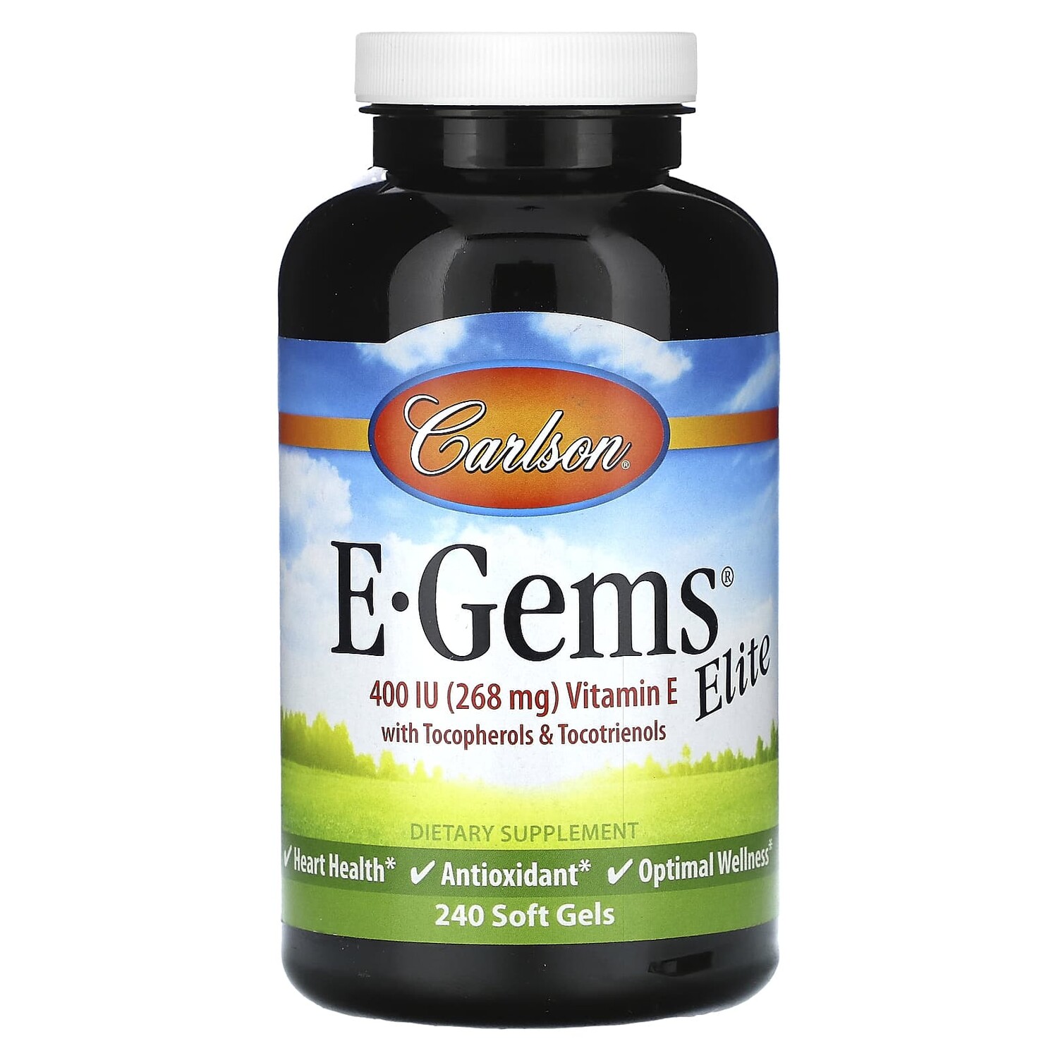 E-Gems Elite, витамин E с токоферолами и токотриенолами, 268 мг (400 МЕ), 240 мягких таблеток, Carlson
E-Gems Elite, витамин E с токоферолами и токотриенолами, 268 мг (400 МЕ), 240 мягких таблеток, Carlson