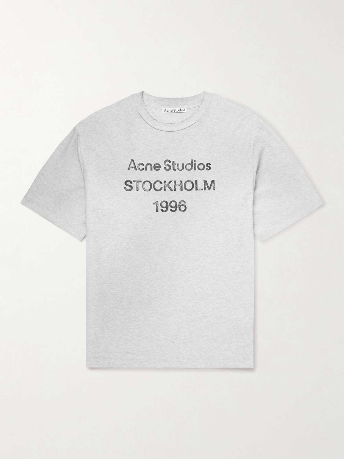 Футболка Exford из рваного органического хлопка и джерси с принтом логотипа ACNE STUDIOS, серый
Футболка Exford из рваного органического хлопка и джерси с принтом логотипа ACNE STUDIOS, серый