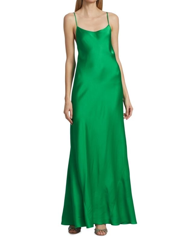 Платье cami с глубоким вырезом и v-образным вырезом Victoria Beckham Emerald green
Платье cami с глубоким вырезом и v-образным вырезом Victoria Beckham Emerald green