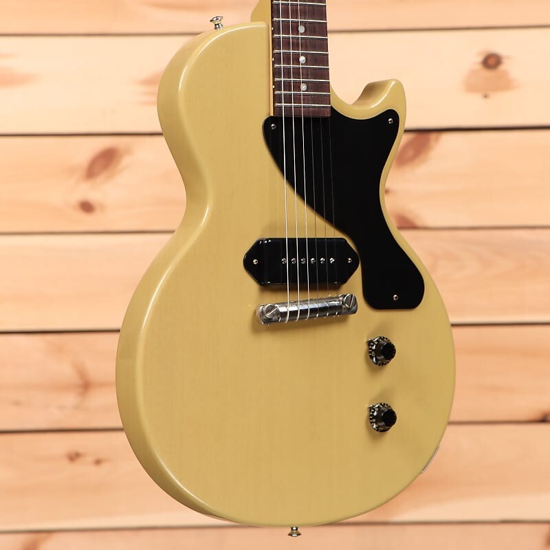 Электрогитара Gibson 1957 Les Paul Junior Reissue - TV Yellow - 731742 - PLEK'd
Электрогитара Gibson 1957 Les Paul Junior Reissue - TV Yellow - 731742 - PLEK'd