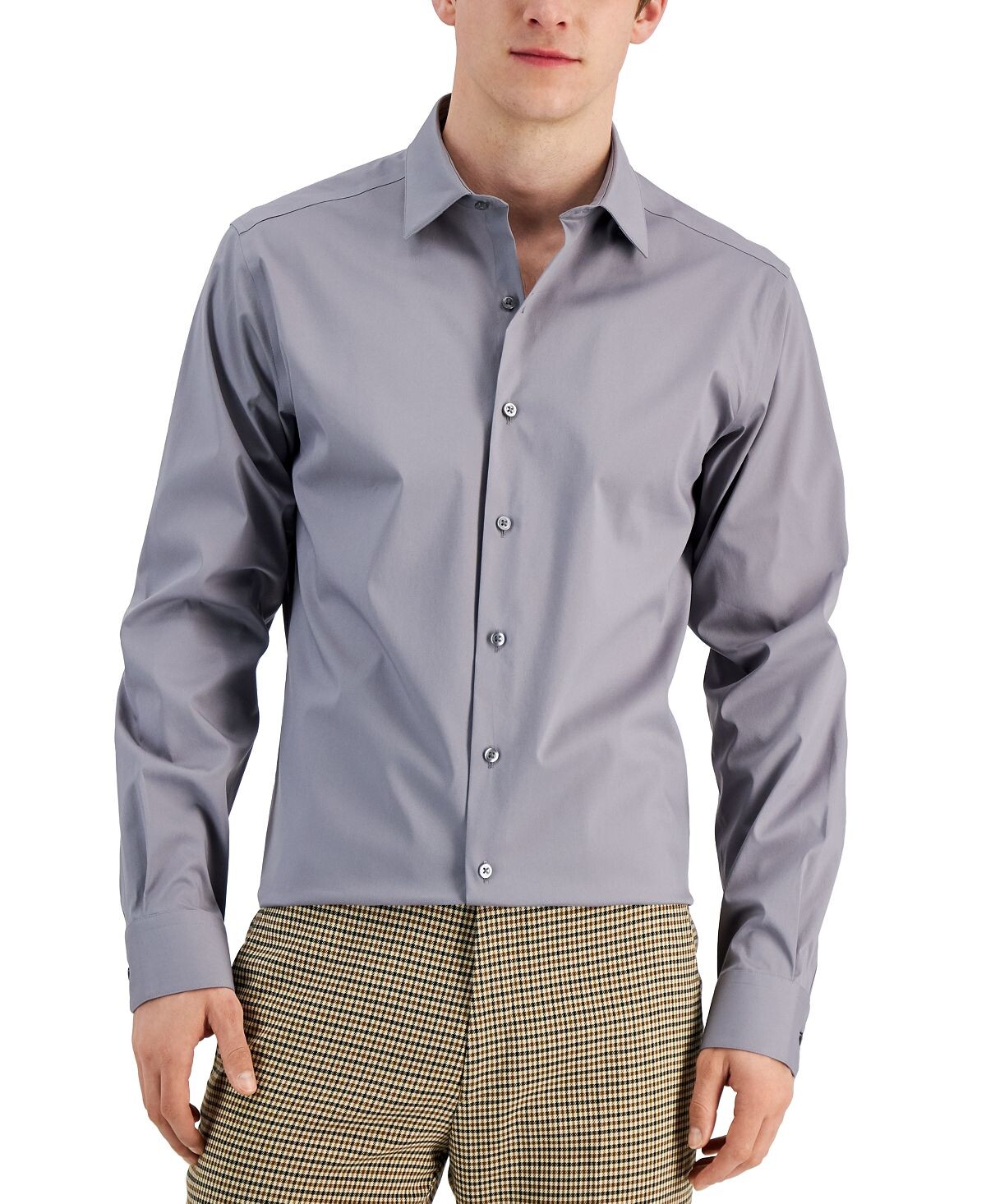 Мужская классическая рубашка slim fit, растягивающаяся в двух направлениях, устойчивая к пятнам, создана для macy's Alfani, мульти
Мужская классическая рубашка slim fit, растягивающаяся в двух направлениях, устойчивая к пятнам, создана для macy's Alfani, мульти