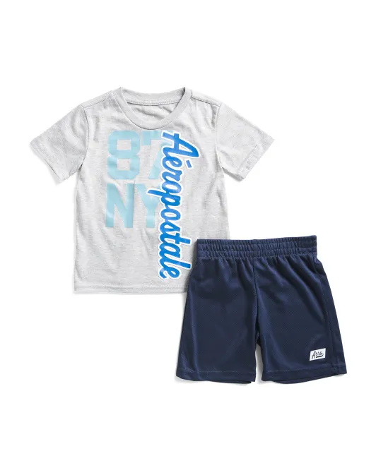 Комплект футболки и сетчатых шорт для маленьких мальчиков Aeropostale Kids, серый
Комплект футболки и сетчатых шорт для маленьких мальчиков Aeropostale Kids, серый