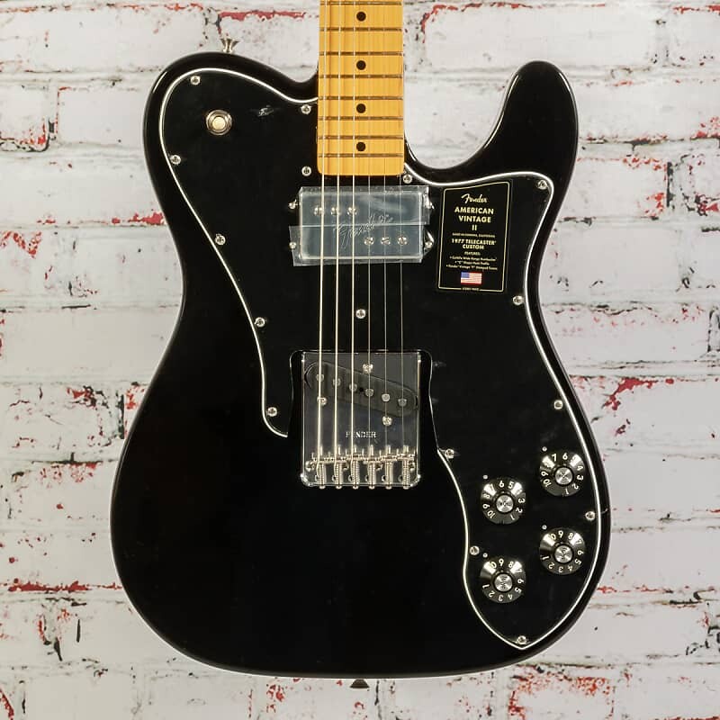 Fender - American Vintage II Limited Edition - '77 Custom Telecaster - Электрогитара - Кленовый гриф - Черный - x1250 Fender - American II Limited Edition - '77 Telecaster - Electric Guitar - Maple Neck - Black - x1250
Fender - American Vintage II Limited Edition - '77 Custom Telecaster - Электрогитара - Кленовый гриф - Черный - x1250 Fender - American II Limited Edition - '77 Telecaster - Electric Guitar - Maple Neck - Black - x1250