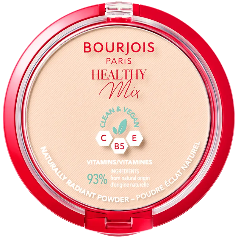 Веганская матирующая пудра для лица цвета слоновой кости Bourjois Healthy Mix, 10 гр
Веганская матирующая пудра для лица цвета слоновой кости Bourjois Healthy Mix, 10 гр