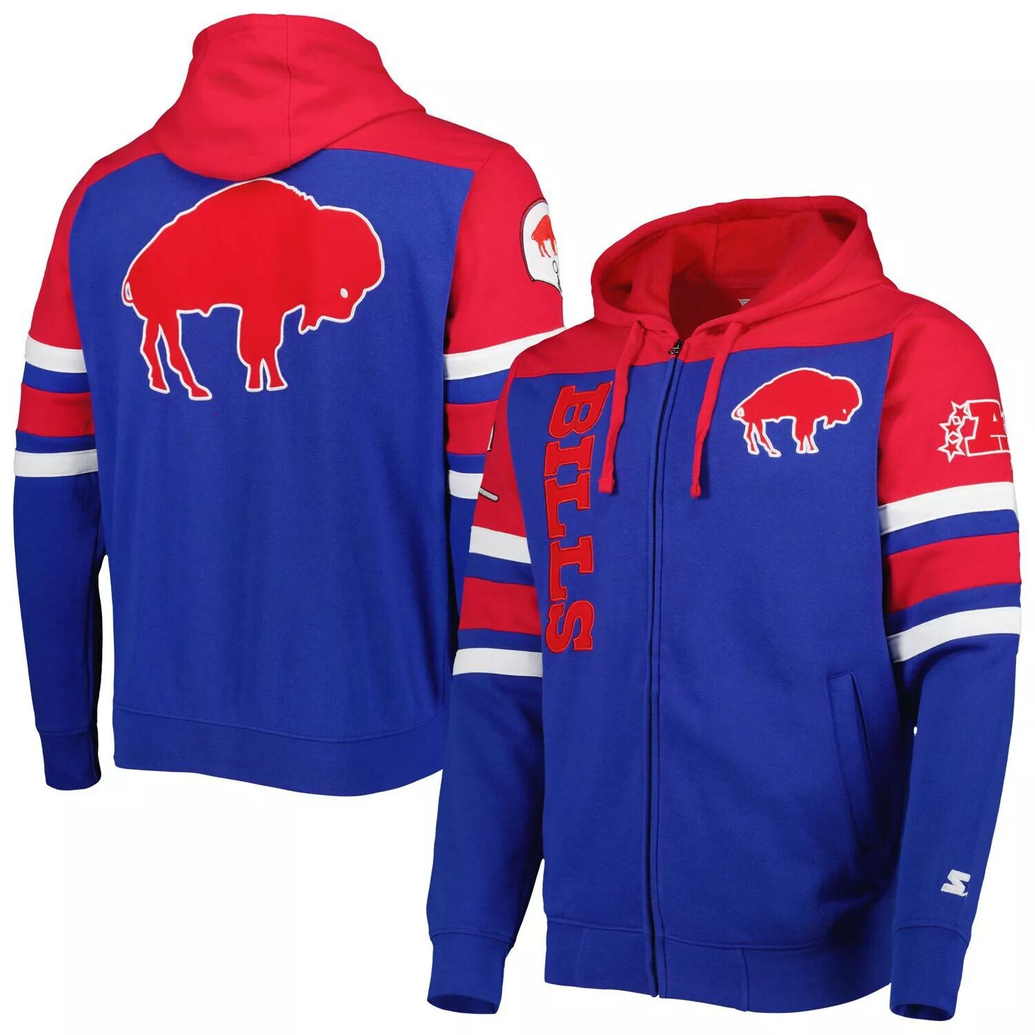 Мужская куртка с молнией во всю длину и логотипом Royal Buffalo Bills Extreme Vintage Starter
Мужская куртка с молнией во всю длину и логотипом Royal Buffalo Bills Extreme Vintage Starter