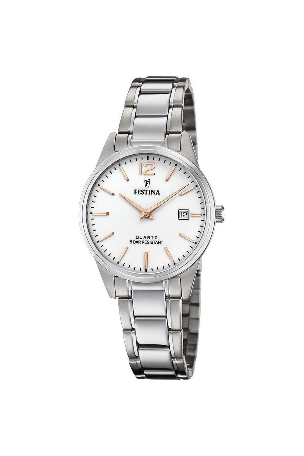 Классические аналоговые кварцевые часы из нержавеющей стали - F20509/2 Festina, серебро
Классические аналоговые кварцевые часы из нержавеющей стали - F20509/2 Festina, серебро