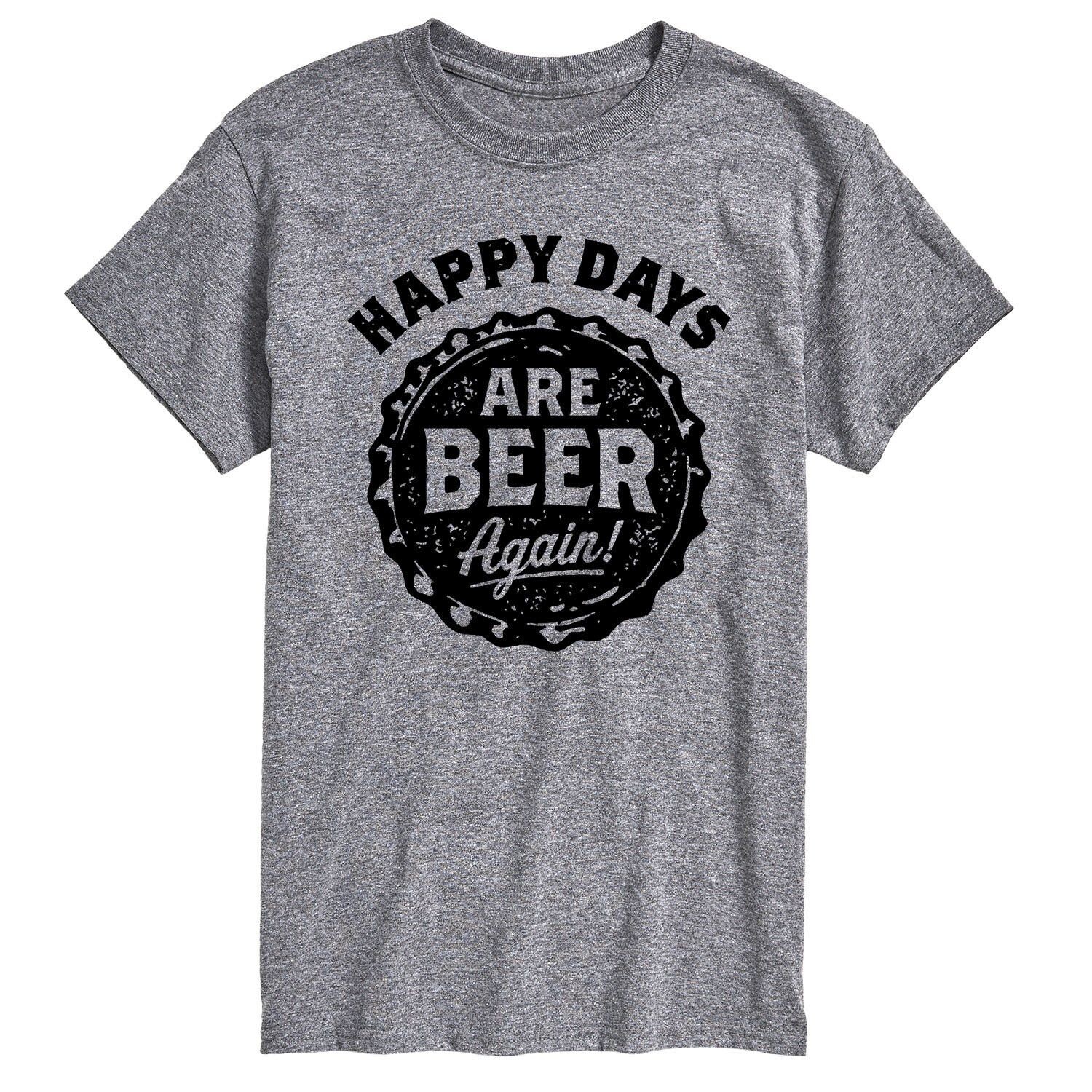 Футболка с графическими рисунками Big & Tall Happy Days Are Beer Again License, серый
Футболка с графическими рисунками Big & Tall Happy Days Are Beer Again License, серый