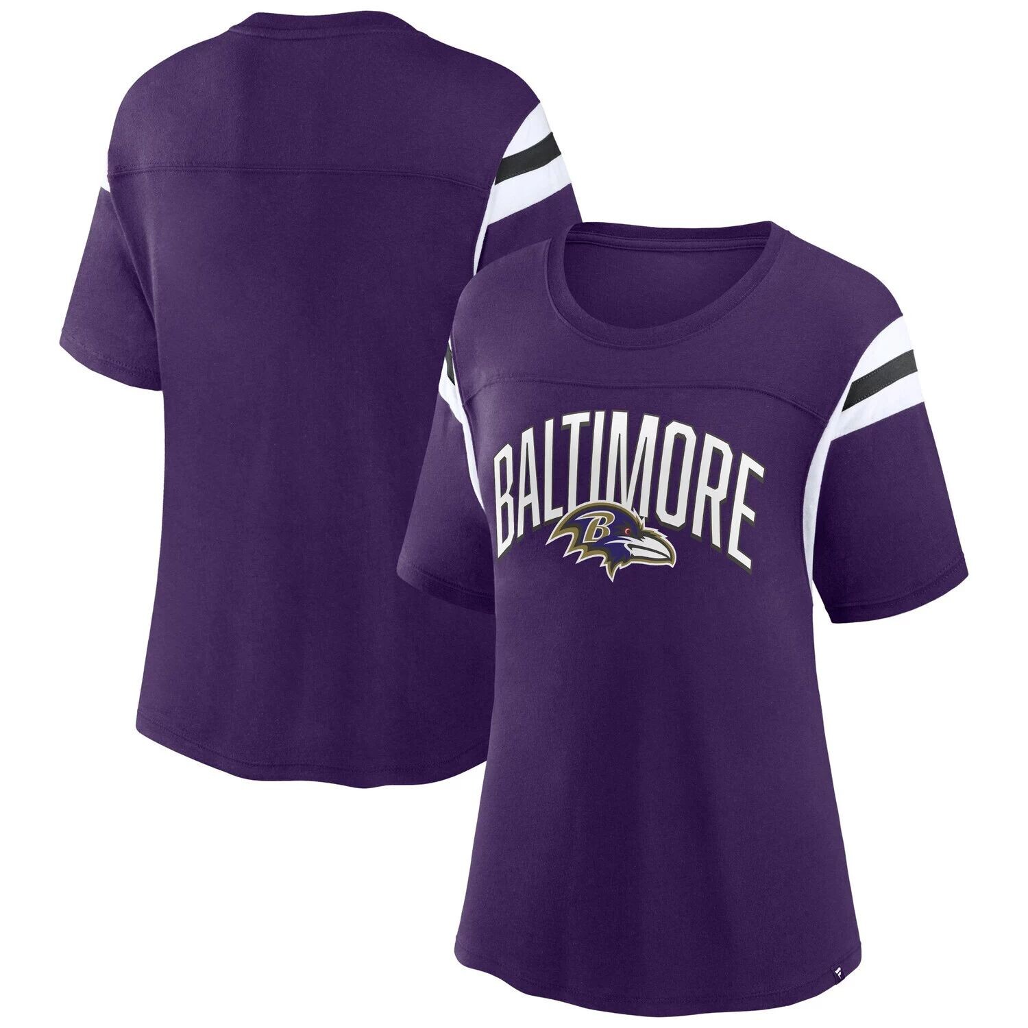 Фиолетовая женская футболка с фирменным логотипом Baltimore Ravens Earned Stripes Fanatics, Фиолетовый
Фиолетовая женская футболка с фирменным логотипом Baltimore Ravens Earned Stripes Fanatics, Фиолетовый